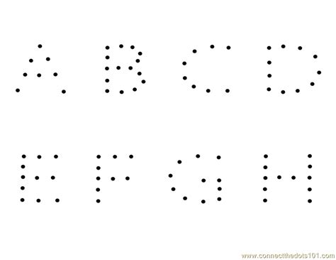 Alphabet Dot To Dot Printables Free