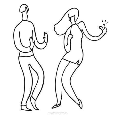 Dibujo De Pareja De Baile Para Colorear Ultra Coloring Pages The Best