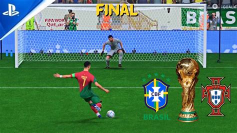 Fifa 23 Brazil Vs Portugal World Cup Final Penalty Shootout 4k Youtube