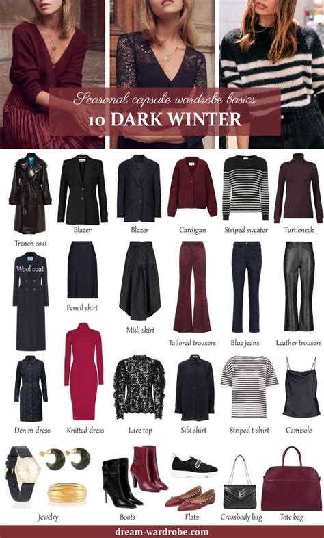 Dark Winter Color Palette And Wardrobe Guide Dream Wardrobe Deep