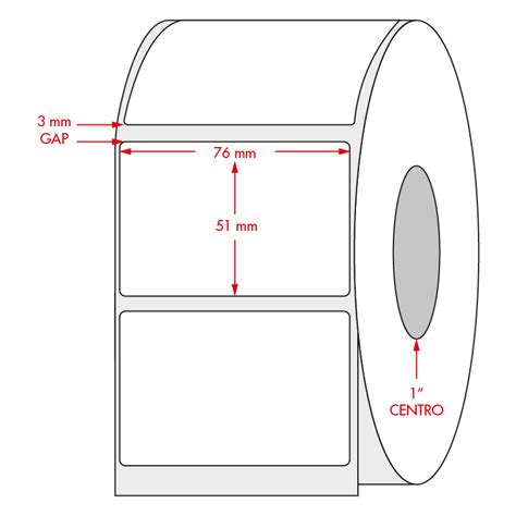 Etiqueta Térmico Directo Td 76x51 Mm Rkl Soluciones En Etiquetas