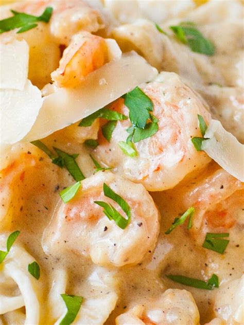 Skinny Shrimp Fettuccine Alfredo Video Tatyanas Everyday Food