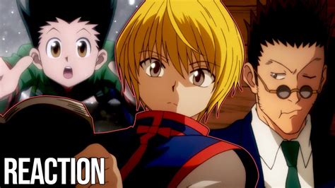 Hunter X Hunter 2011 1 Video Reaccion Reaction Youtube