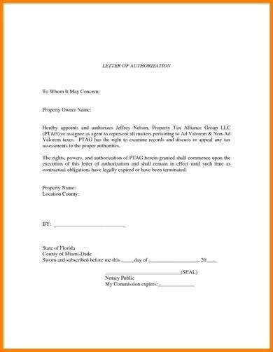 Authorization Letter 30 Examples Format Pdf