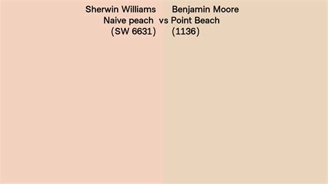 Sherwin Williams Naive Peach Sw Vs Benjamin Moore Point Beach