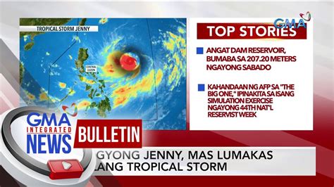 Bagyong Jenny Mas Lumakas Bilang Tropical Storm Gma Integrated News