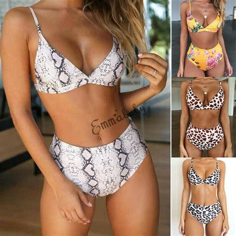 2019 moda mujer Sexy acolchado Push Up traje de baño Bikini conjuntos