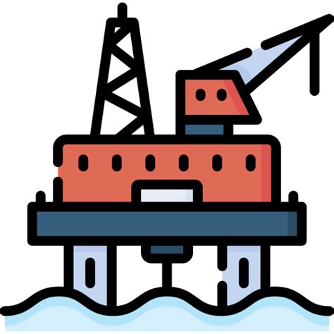 Drilling Rig Special Lineal Color Icon