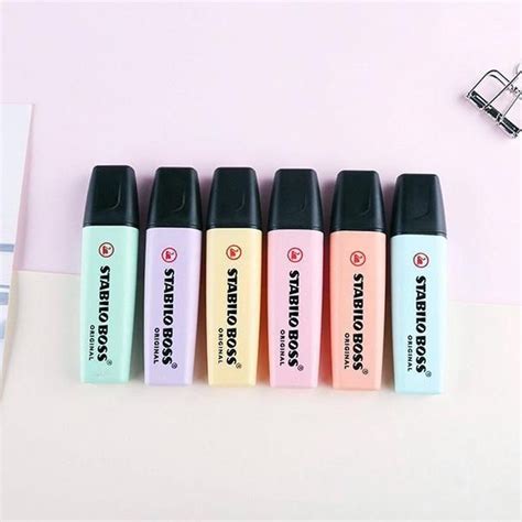 STABILO Boss Original Pastel Highlighters 6 Colors Pack | A Lot Mall ...