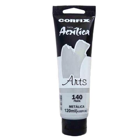 Acrilica Corfix Arts 140 Prata 120ml