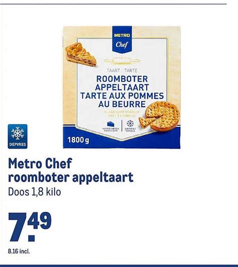 Metro Chef Roomboter Appeltaart Aanbieding Bij Makro 1Folders Nl