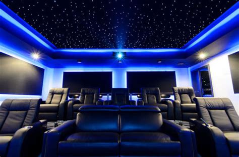 Home Theater Fiber Optic Star Ceiling | Shelly Lighting