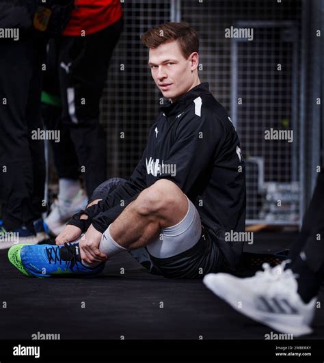 Lukas Joergensen During The Men S National Handball Team S Press