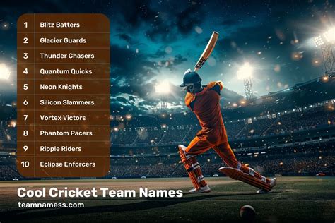 Unique Trending Cricket Team Names