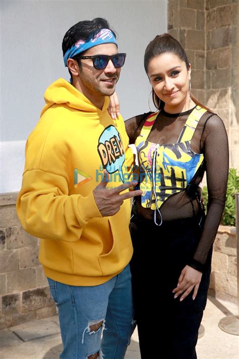 Photos Varun Dhawan And Shraddha Kapoor Snapped Promoting Their Film