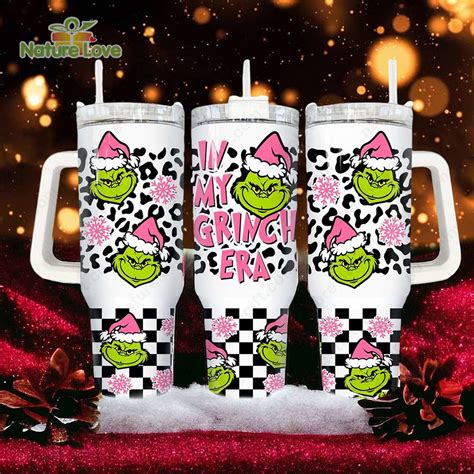 In My Pink Grinch Era Stanley 40oz Tumbler With Handle The Best Ts