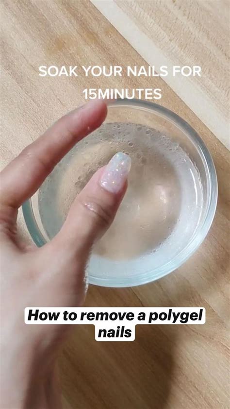 How To Remove A Polygel Nails Gel Nails Diy Gel Nails Diy Acrylic Nails