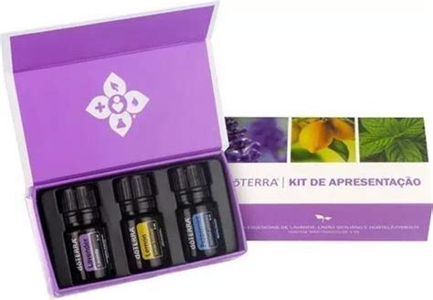 Kit Apresentação Doterra 3 Óleos Essenciais De 5ml Cada 100 Puro Original Óleos