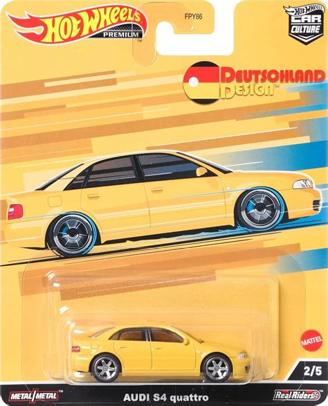 Hot Wheels Premium Car Culture Deutschland Design Audi S Quattro Hcj