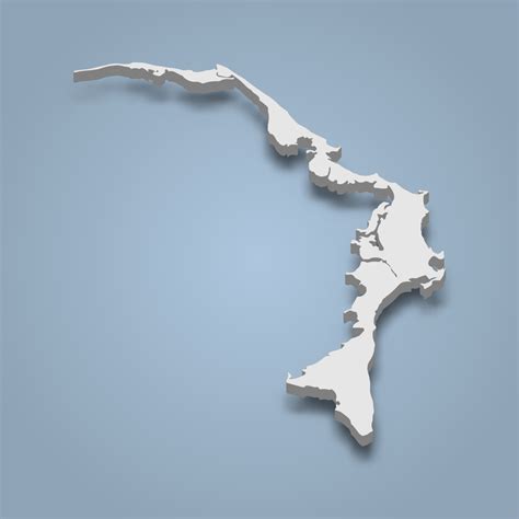 3d Isometric Map Of Abaco Is An Island In Bahamas 8053369 Vector Art At