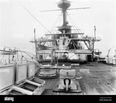 British Battleship Hms Hannibal View Of Y Turret 12 Inch Mk Viii