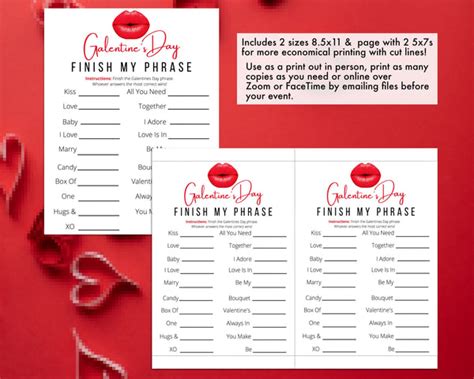 Galentines Day Games Printable Adult Galentines Party Bundle Ladies