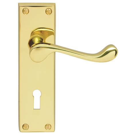 Carlisle Brass Dl54 Victorian Scroll Lever On Backplate Lock 57mm Cc 150mm X 43mm Pair