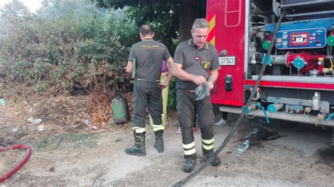 CASERTA INCENDIO SUL VIALE CARLO III A POCHI METRI DALLA REGGIA DI