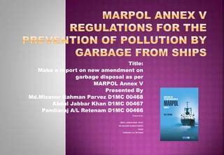 Marpol Annex V Ppt