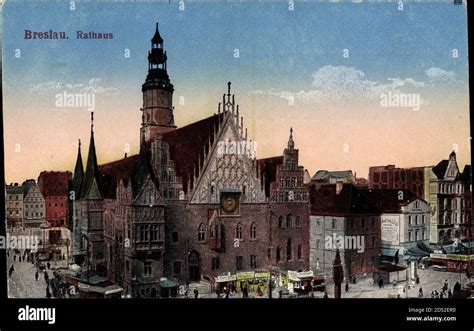 Wroc Aw Breslau Schlesien Rathaus Ring Rynek Ratusz Usage