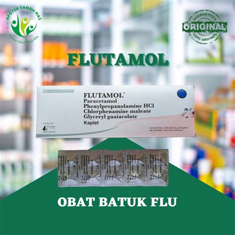 Jual Flutamol Tablet Untuk Obat Batuk Flu Pilek Shopee Indonesia