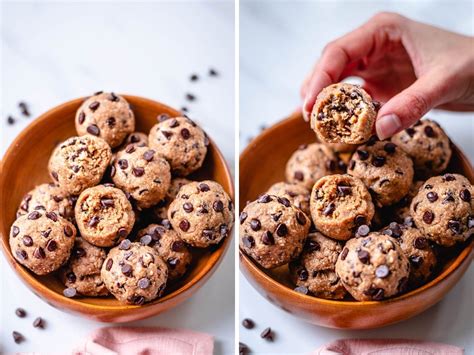 Cookie Dough Bites Healthy Vegan No Bake Recipe Two Spoons