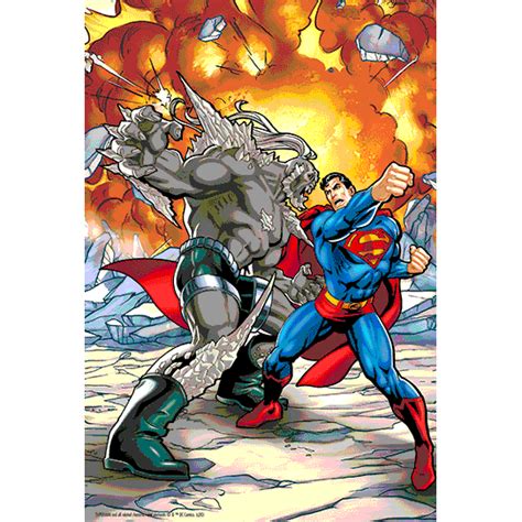 Puzzle Lenticular Dc Comics Superman Vs Doomsday Piezas