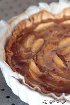 Tarte aux pommes à la vergeoise