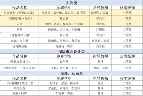 喜报泸职院学子在四川省大学生民族工艺美术创意设计大赛斩获佳绩 泸州职业技术学院