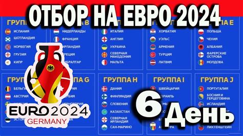 Чемпионат Европы 2024 Отбор 2 тур 6 день Результаты Расписание