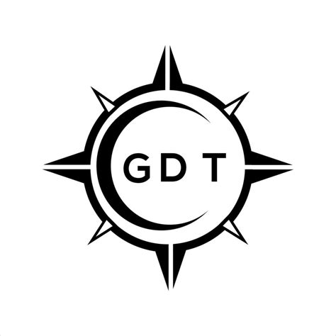 Gdt Abstract Technology Circle Setting Logo Design On White Background