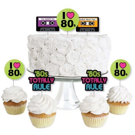 Big Dot Of Happiness S Retro Dessert Cupcake Toppers Totally