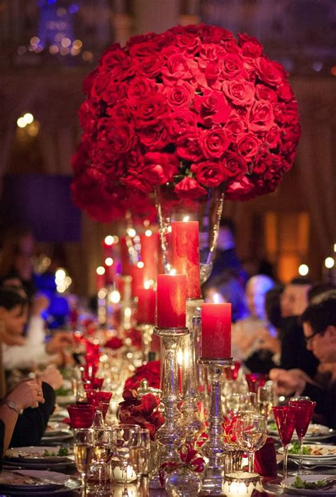 37 Sparkling Ideas For Red Themed Wedding