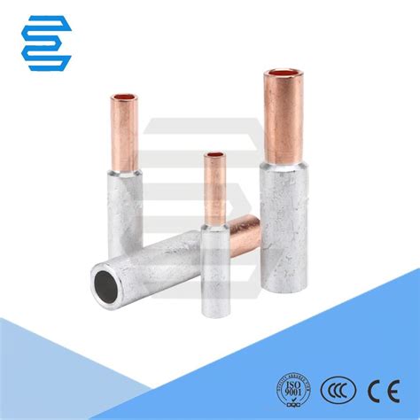 Aluminum Copper Bimetallic Wire Connector Tubular For Electrical Wiring