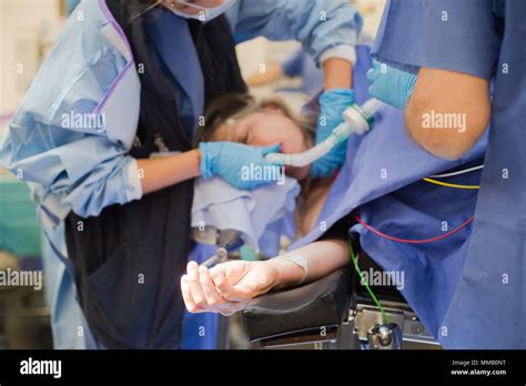 Awake Brain Surgery Stock Photo Alamy