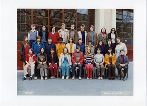 Photo De Classe Quatrieme De 1972 Collège Jean Perrin Copains Davant