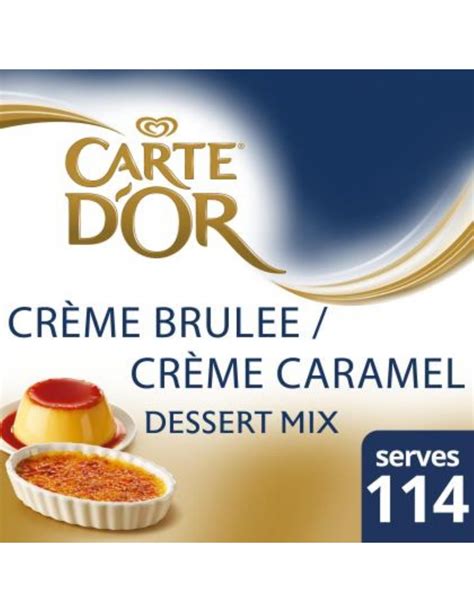 Carte D Or Dessert Mix Creme Caramel Creme Brulee 1 25 Kg Packet