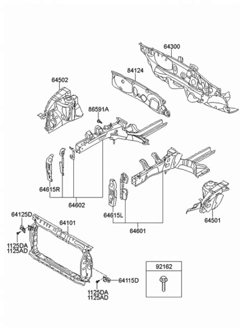 64101 1r301 Genuine Hyundai Carrier Assembly Front End Module