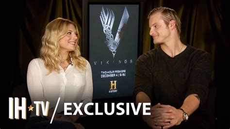 Vikings Season 6 Alexander Ludwig And Katheryn Winnick Exclusive Interview History Youtube