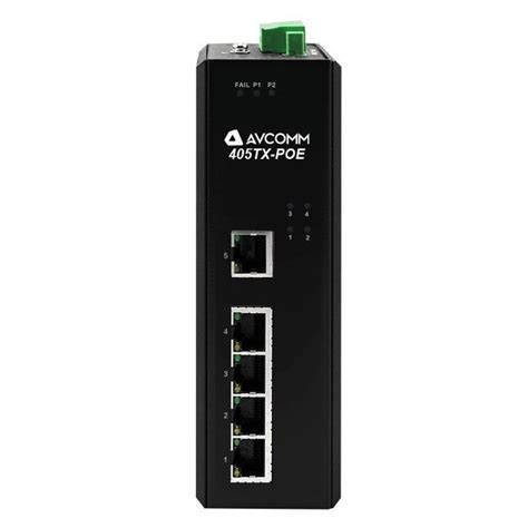 Avcomm Port Industrial Poe Unmanaged Ethernet Switch Tx Poe Zoro