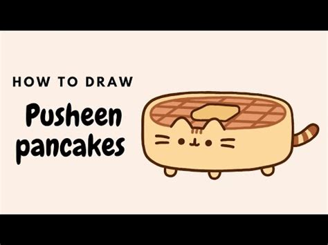 How To Draw Pusheen Cat Pusheen Pancakes Cute Easy Step By Step