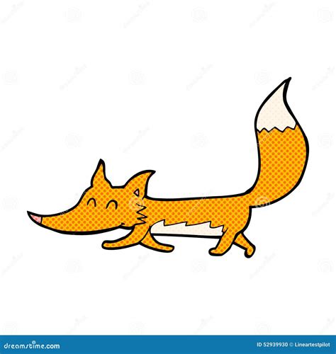 Comic Cartoon Little Fox Stock Illustration Illustration Of Crazy