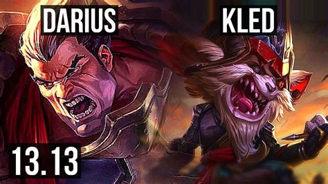 Darius Vs Kled Top M Mastery Games Rank Darius