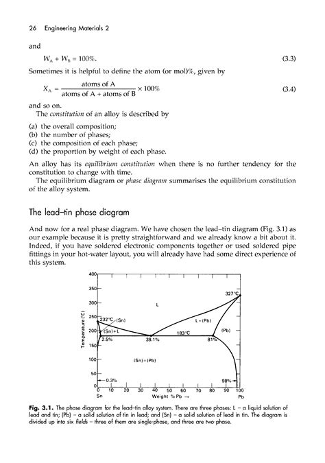 Consider The Phase Diagram For The Lead Tin System The Lead